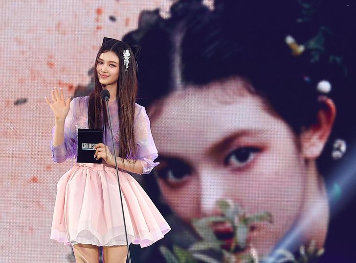 Danielle, former member of K-pop girl group NewJeans, hosts the '2024 Korea on Stage: New Generation' event at Gyeongbok Palace in Jongno District, Seoul, May 21, 2024. Newsis