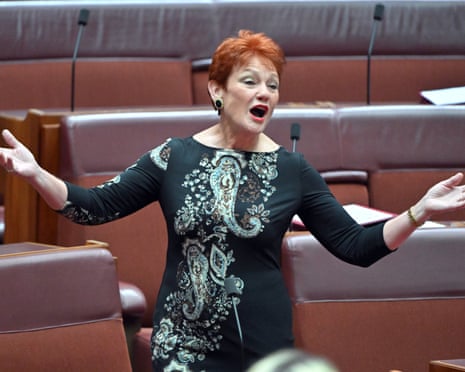 One Nation Leader Pauline Hanson.