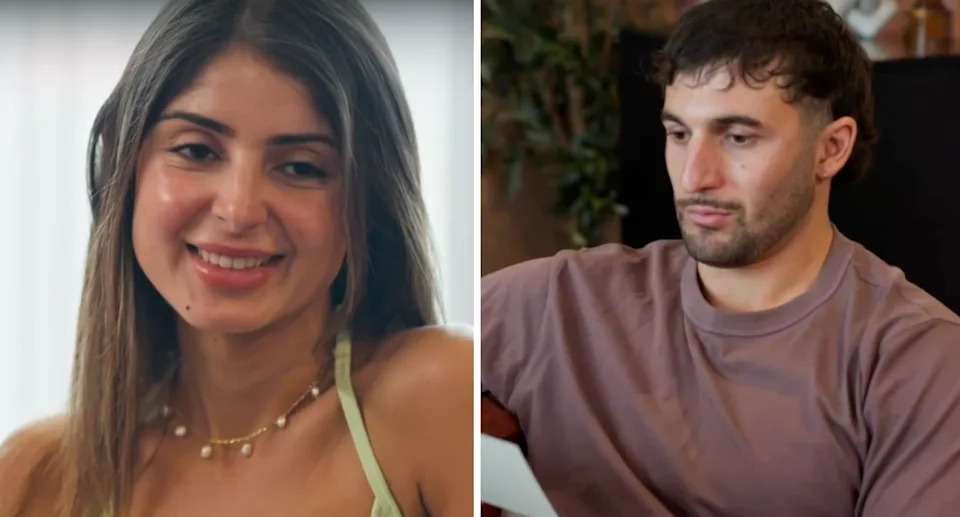 While Mel thought her stalking admission wasn't a big deal, her husband, Luke, had other feelings. Picture: Channel 9