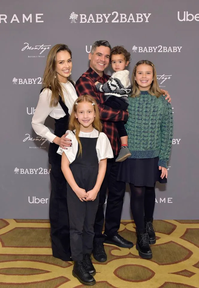 Jessica Alba, Haven Warren, Cash Warren, Hayes Warren and Honor Warren in 2019.Credit: Getty Images