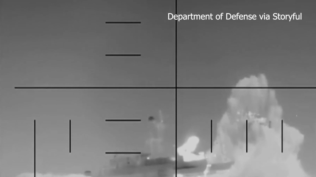 US releases explosion footage as Hegseth claims submarine sank Iranian warship