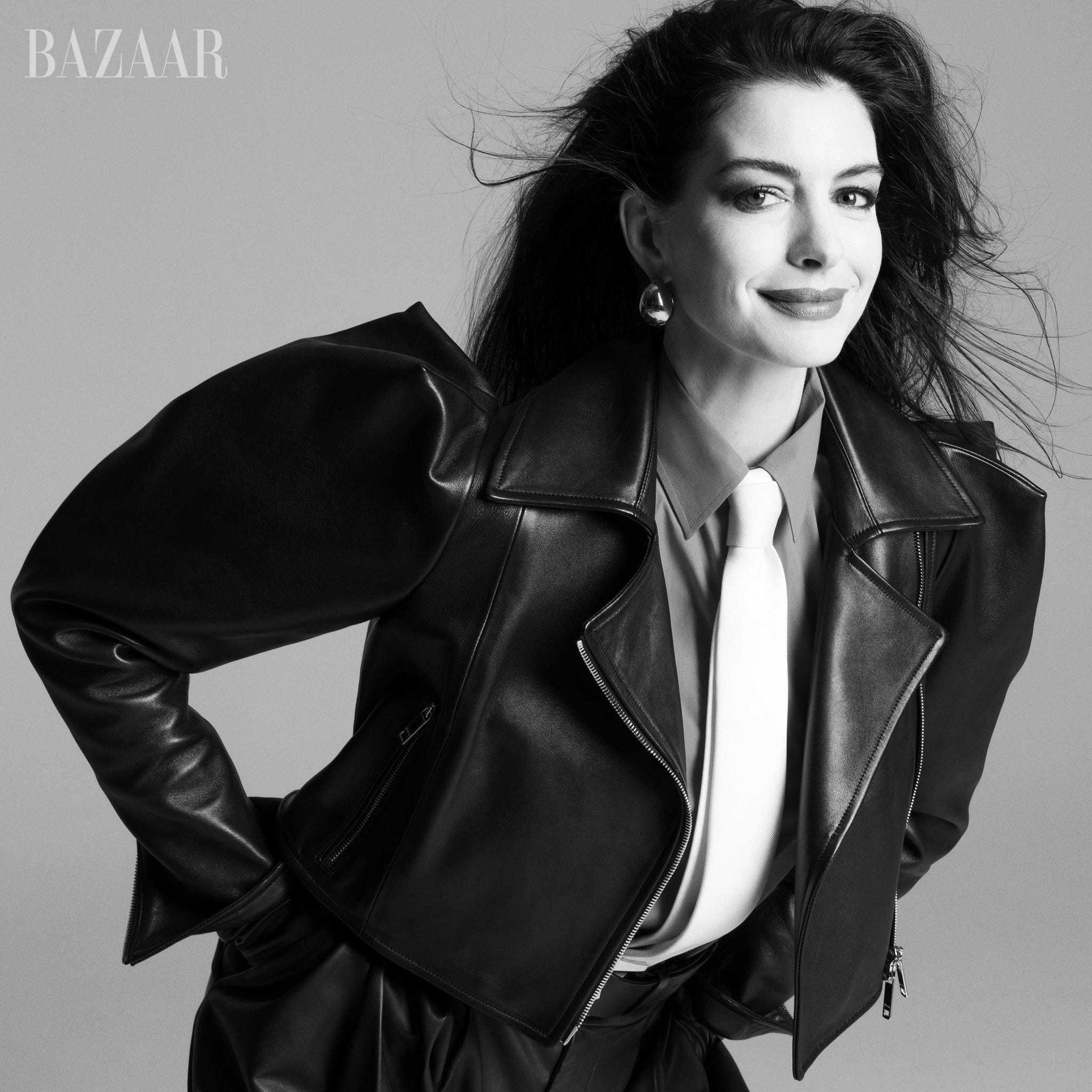 fashion editorial featuring a model in a black leather jacket fashion editorial featuring a model in a black leather jacket