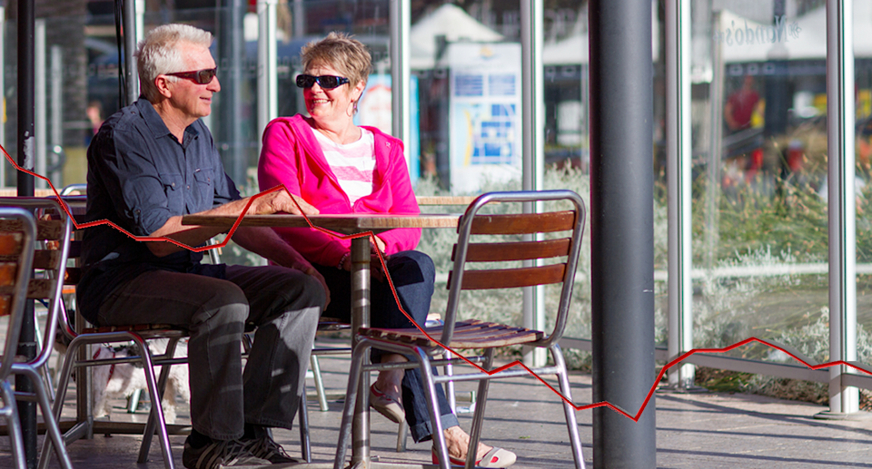 Retirement couple enjoying their afternoon. 