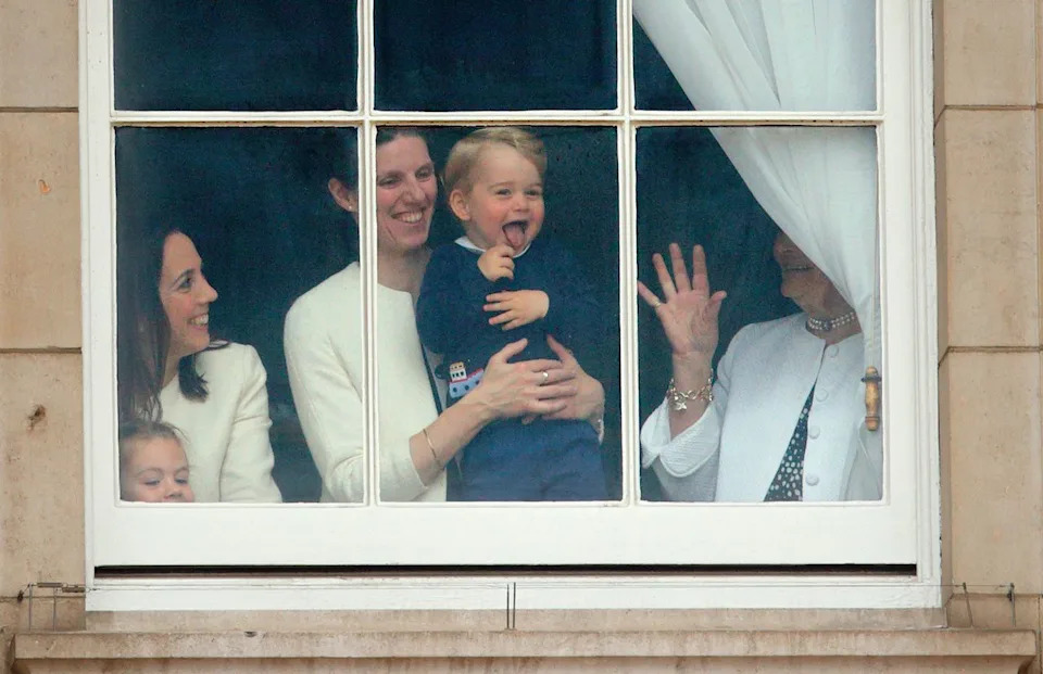 Maria Teresa Turrion Borrallo at Buckingham Palace with Prince George in June 2015.Credit: Getty Images