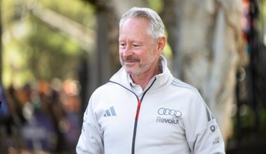 Audi F1 chief Jonathan Wheatley smiles in the paddock at Melbourne