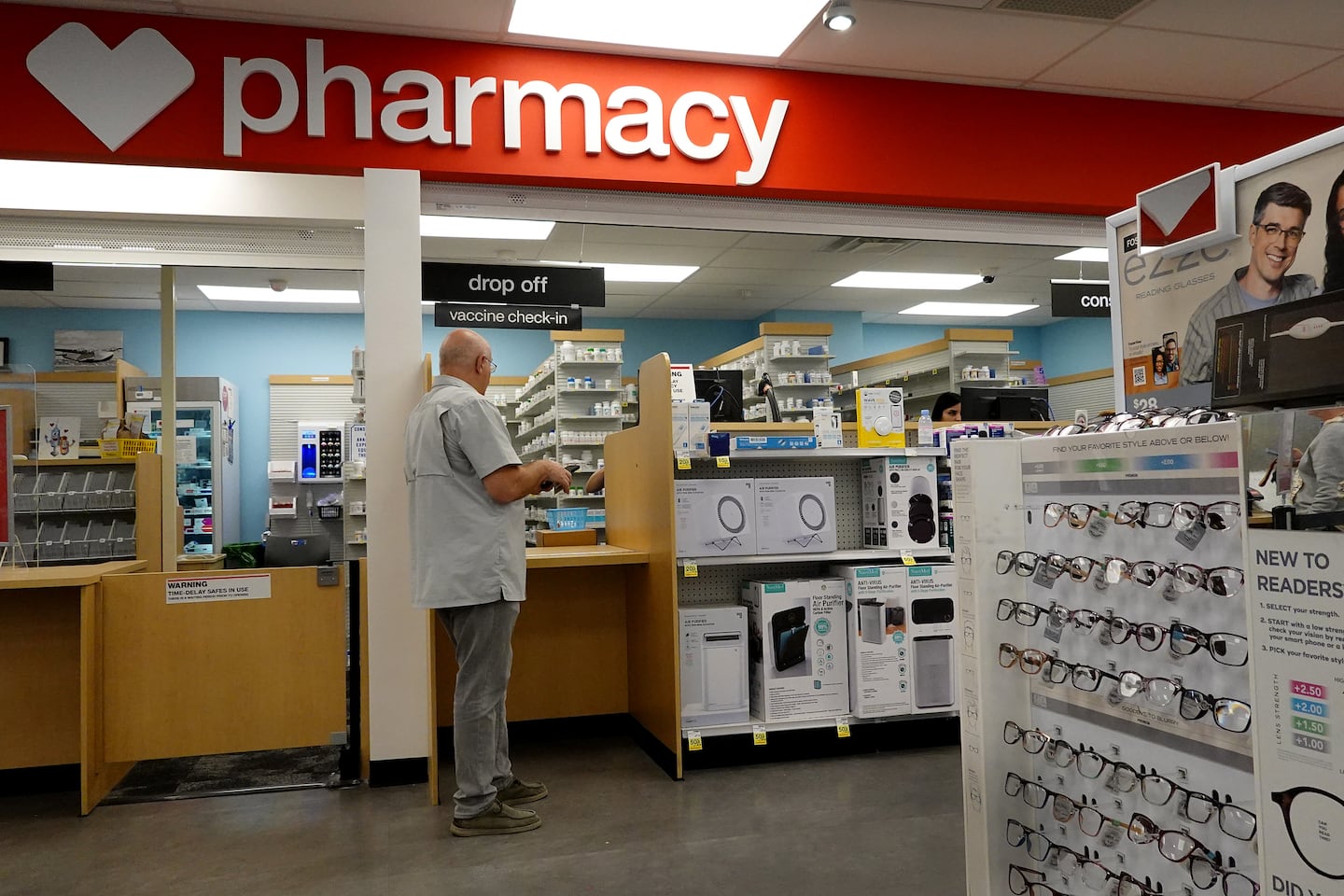 A customer visits a CVS pharmacy in Miami, Florida. 