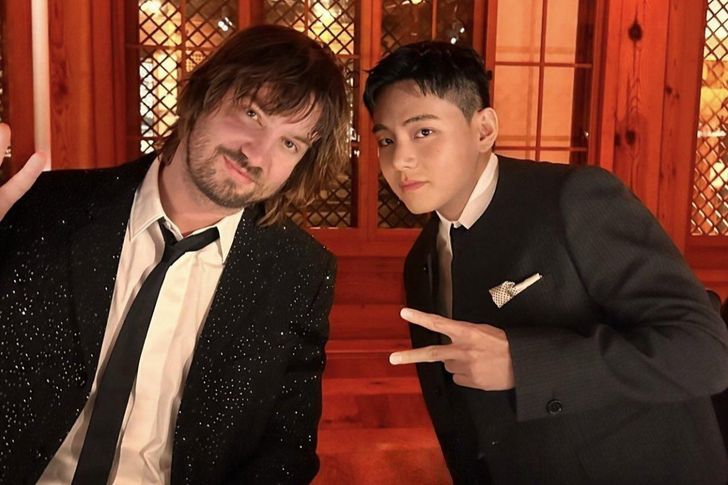 BTS member V, right, and Australian singer-songwriter Kevin Parker, also known as Tame Impala / Captured from Instagram