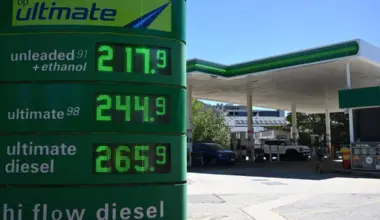 Australia holds 1.6 billion liters of petrol, the equivalent of 37 days of supply, up from 36 days in the last report.