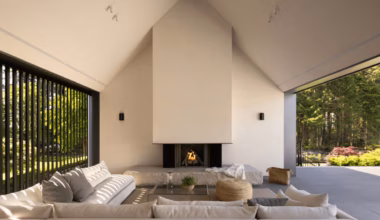 An elegant home in West Vancouver flanked by mountains and forest