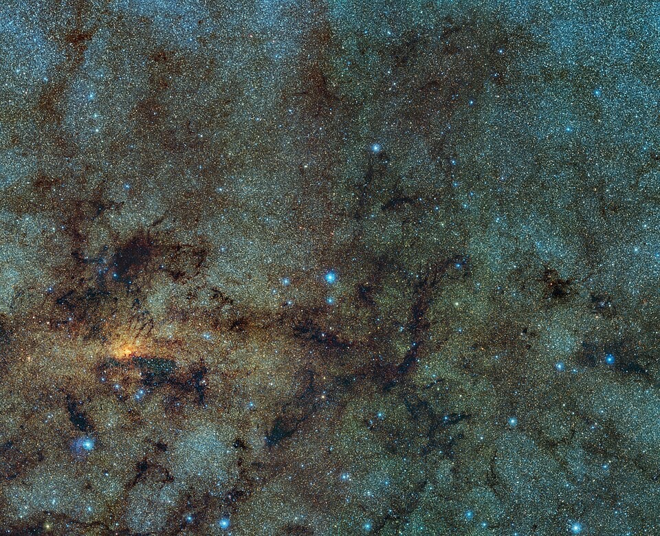 RR Lyrae-type variable stars close to the galactic centre from the VVV ESO public survey (Credit : ESO/VVV Survey/D. Minniti)