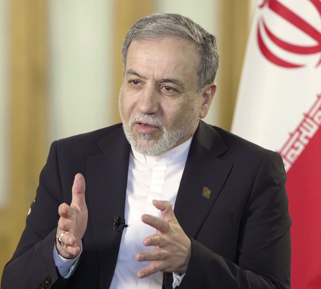 Iranian Foreign Minister Abbas Araghchi speaking with Kyodo News in Tehran in December. Photo: Kyodo