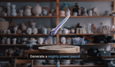 Sword model generated by Wonder 3D. Image via Autodesk.