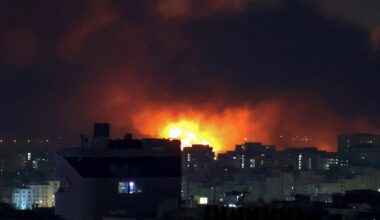 Israel pounds Iran missile sites, airport as Tehran fires back repeated salvos, threatens Europe