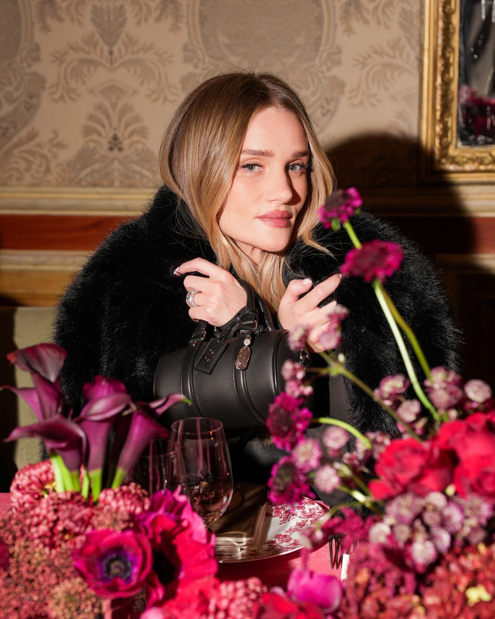 Image may contain Rosie HuntingtonWhiteley Flower Flower Arrangement Plant Flower Bouquet Adult Person and Face