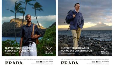 Benedict Cumberbatch and Letitia Wright star in the Prada Re-Nylon 2026 ad campaign.