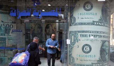 Foreign outflows push Egypt's pound to its lowest official level on record