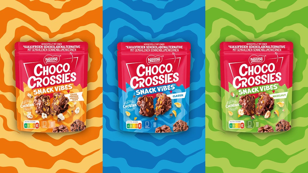 Choco Crossies Snack Vibes using cocoa-free ingredient