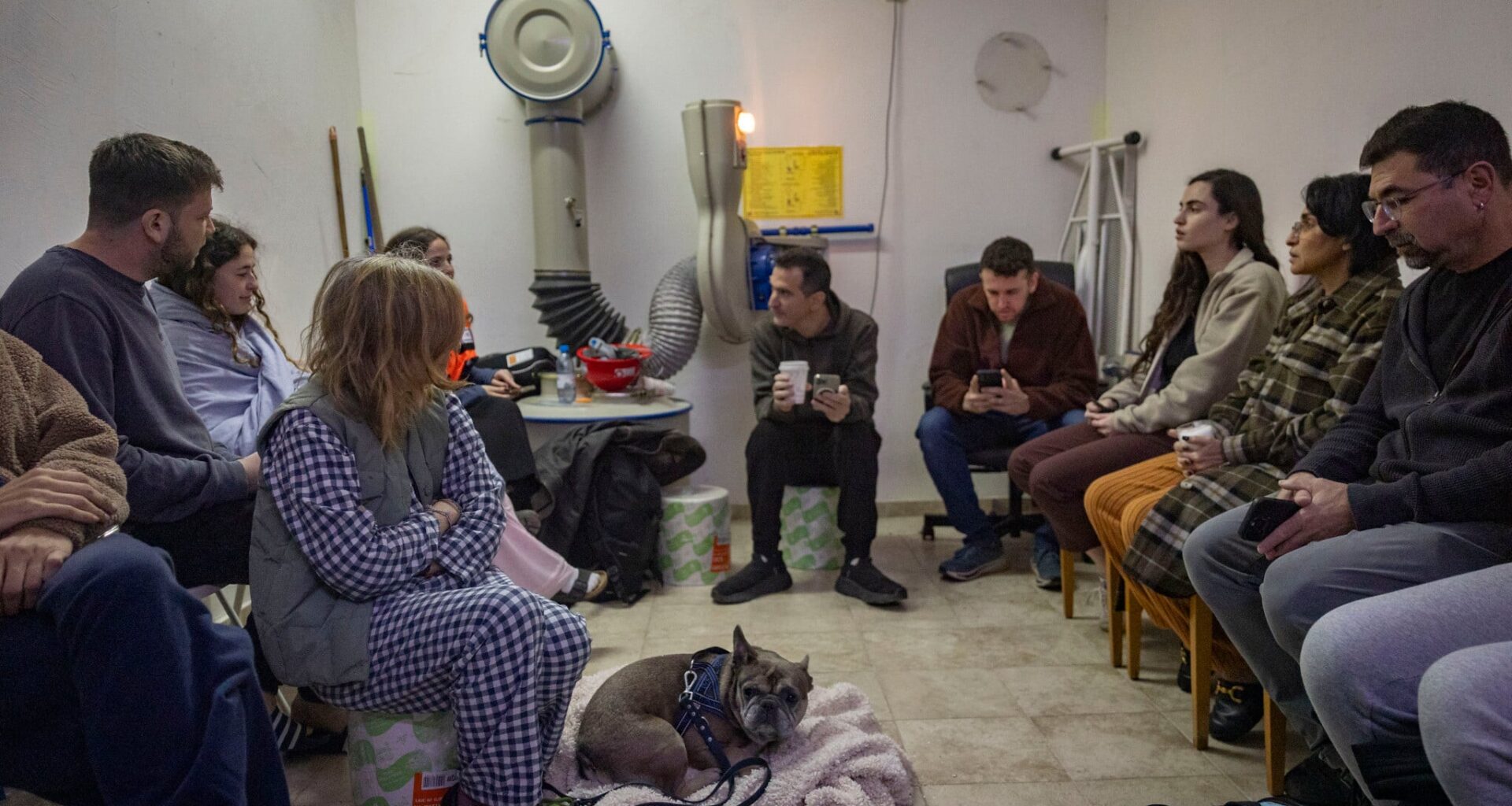 Israel’s public shelters again become sites of camaraderie amid steep danger