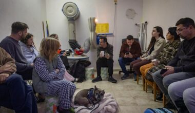 Israel’s public shelters again become sites of camaraderie amid steep danger