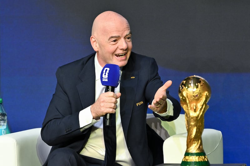 Fifa president Gianni Infantino. Photograph: Roberto Schmidt/AFP via Getty Images