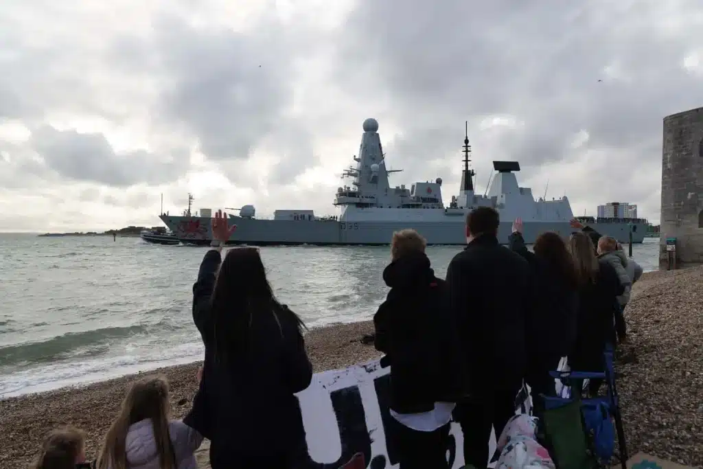 Royal Navy Type 45 destroyer HMS Dragon sails for Eastern Mediterranean mission