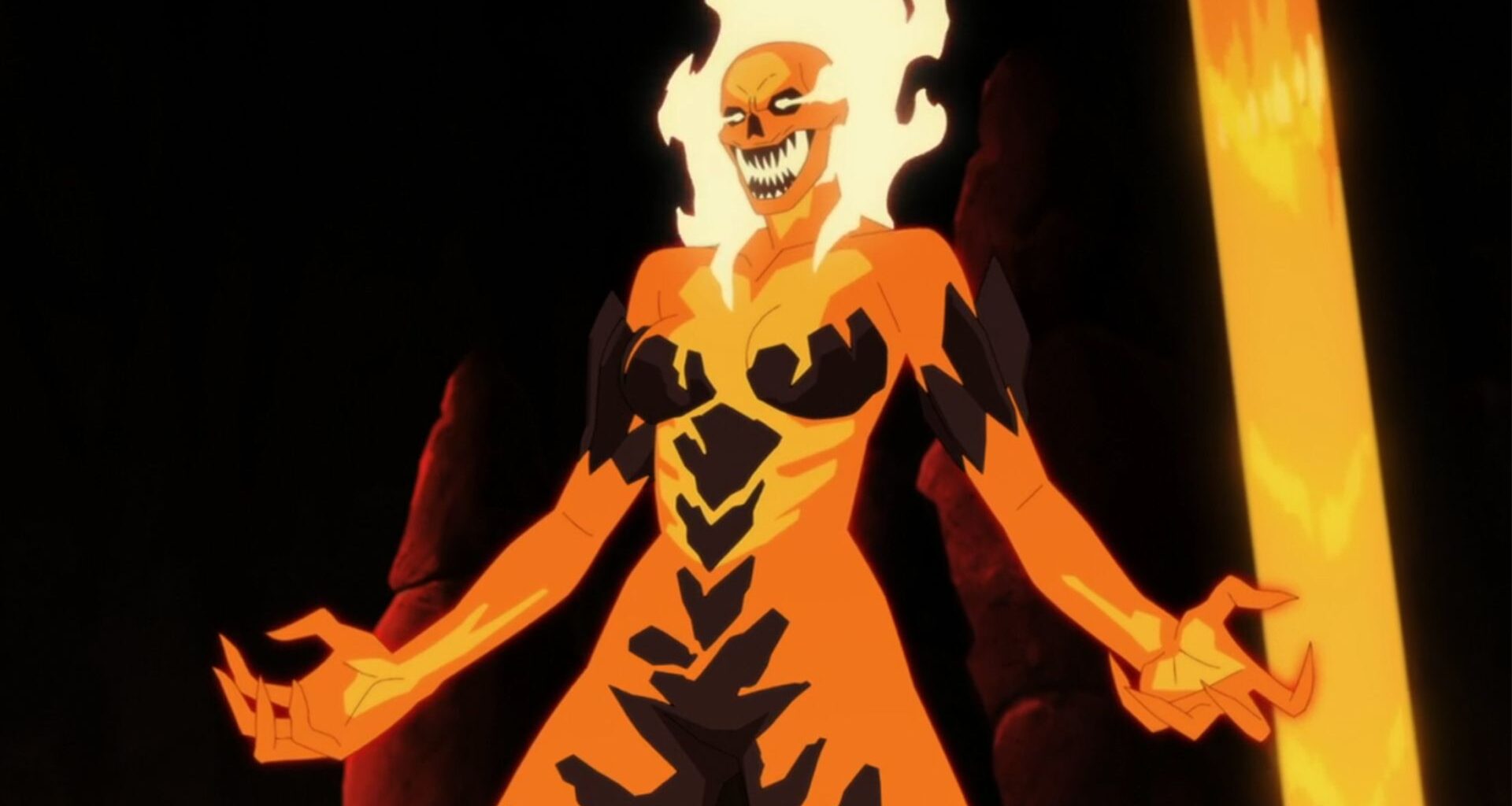 The villainous Volcanica in Invincible season 4 episode 4