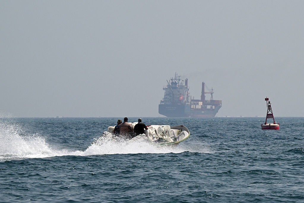A boat on the Strait of Hormuz, where a prolonged closure would see oil prices skyrocket