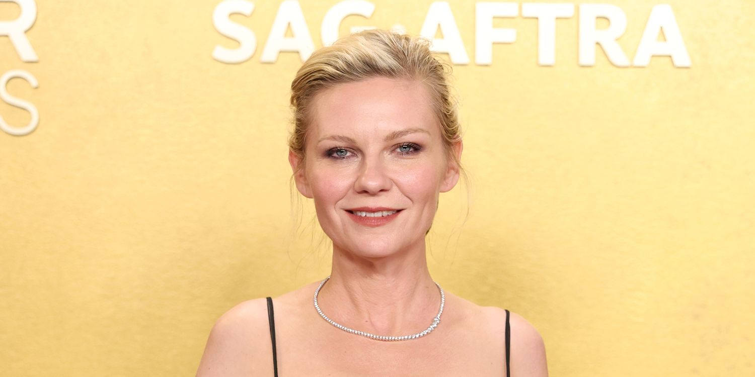 Kirsten Dunst Ditches Signature Hair at Actor Awards 2026 in Apron LBD