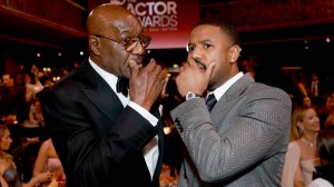 Delroy Lindo and Michael B. Jordan attend the 32nd Annual Actor Awards at Shrine Auditorium and Expo Hall on March 01, 2026 in Los Angeles, California.