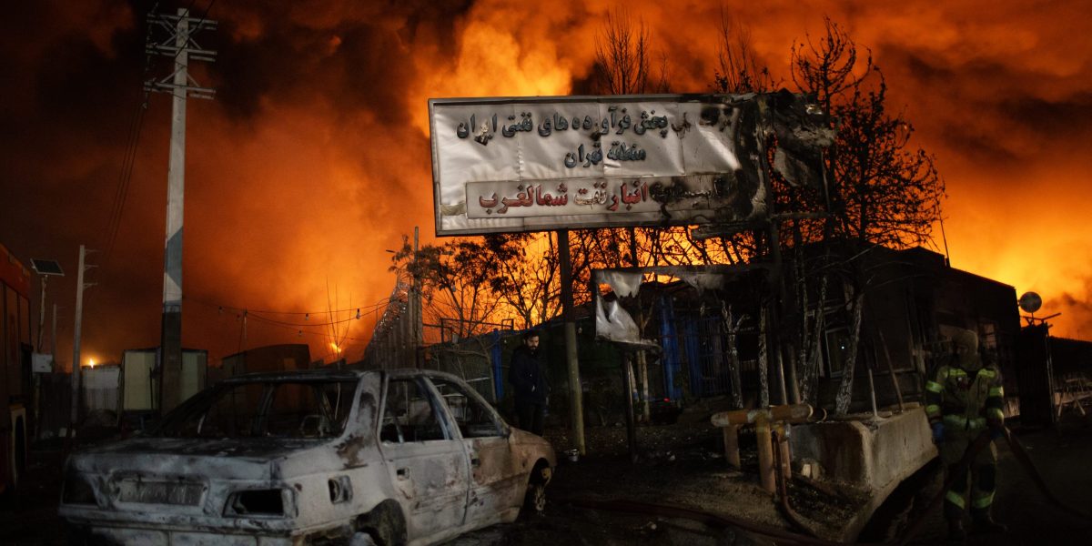 Tehran engulfed in fire, smoke and acid rain following strikes