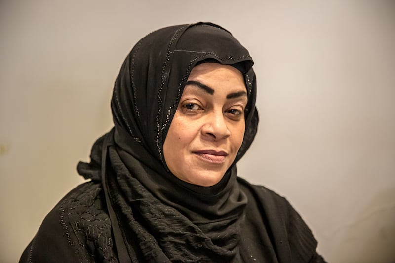 Hanan Abdullah fled Dahiyeh with her husband and two children. Photograph: Sally Hayden