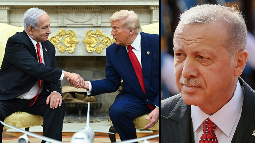 Benjamin Netanyahu, Donald Trump, Recep Tayyip Erdogan (Photo: Saul Loeb/ AFP, Roberto Schmidt/ AFP) רג'פ טראיפ ארדואן בנימין נתניהו דונלד טראמפ