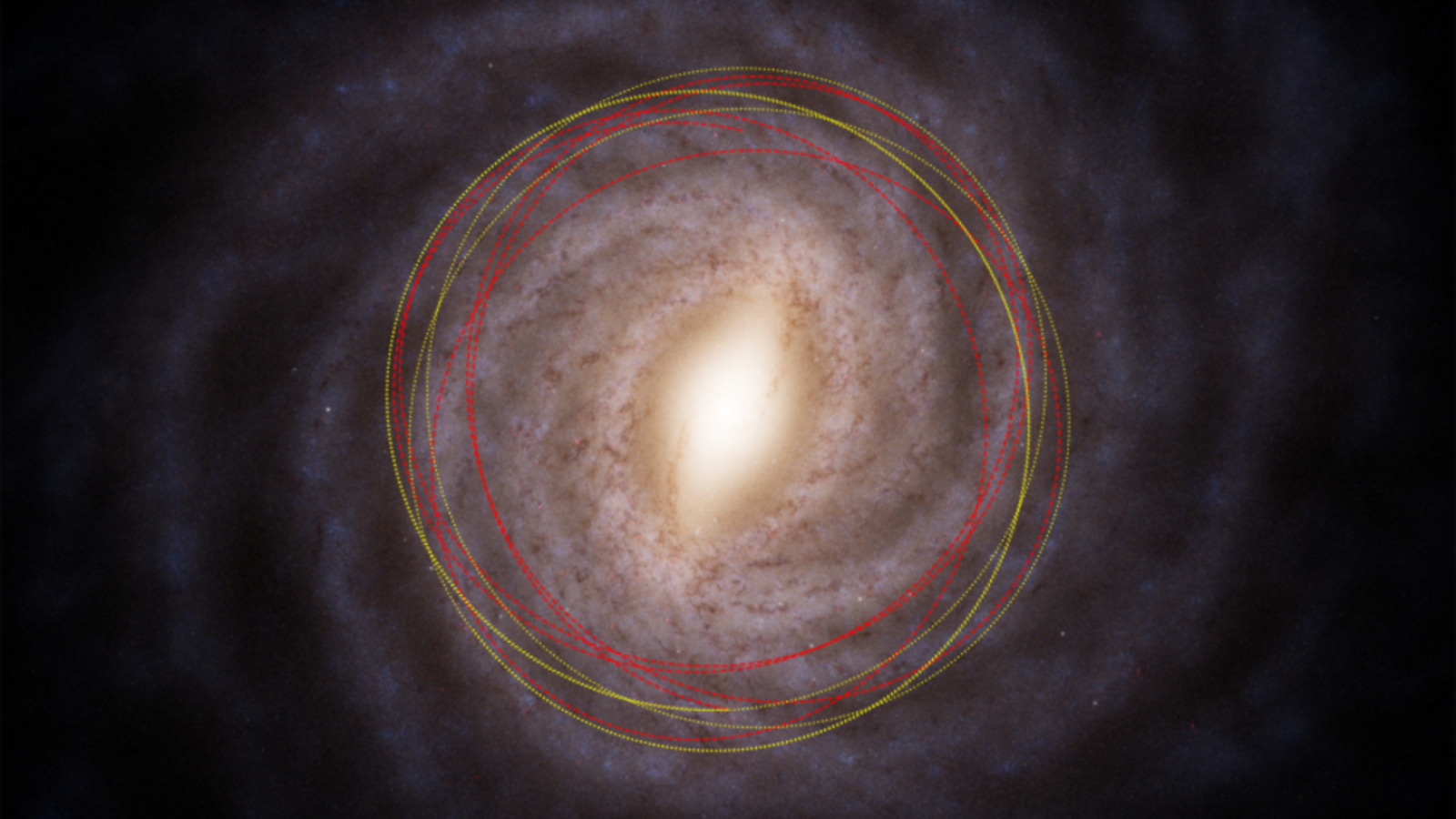 A map of the Milky Way highlighting the location of the thick disk