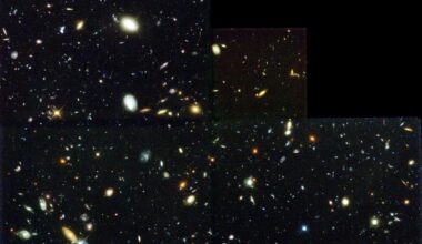 The Hubble Deep Field. Each smudge of light a galaxy containing billions of stars. Measuring how fast the universe is expanding has become one of astronomy's greatest unsolved arguments (Credit : NASA/ESA/STSci)