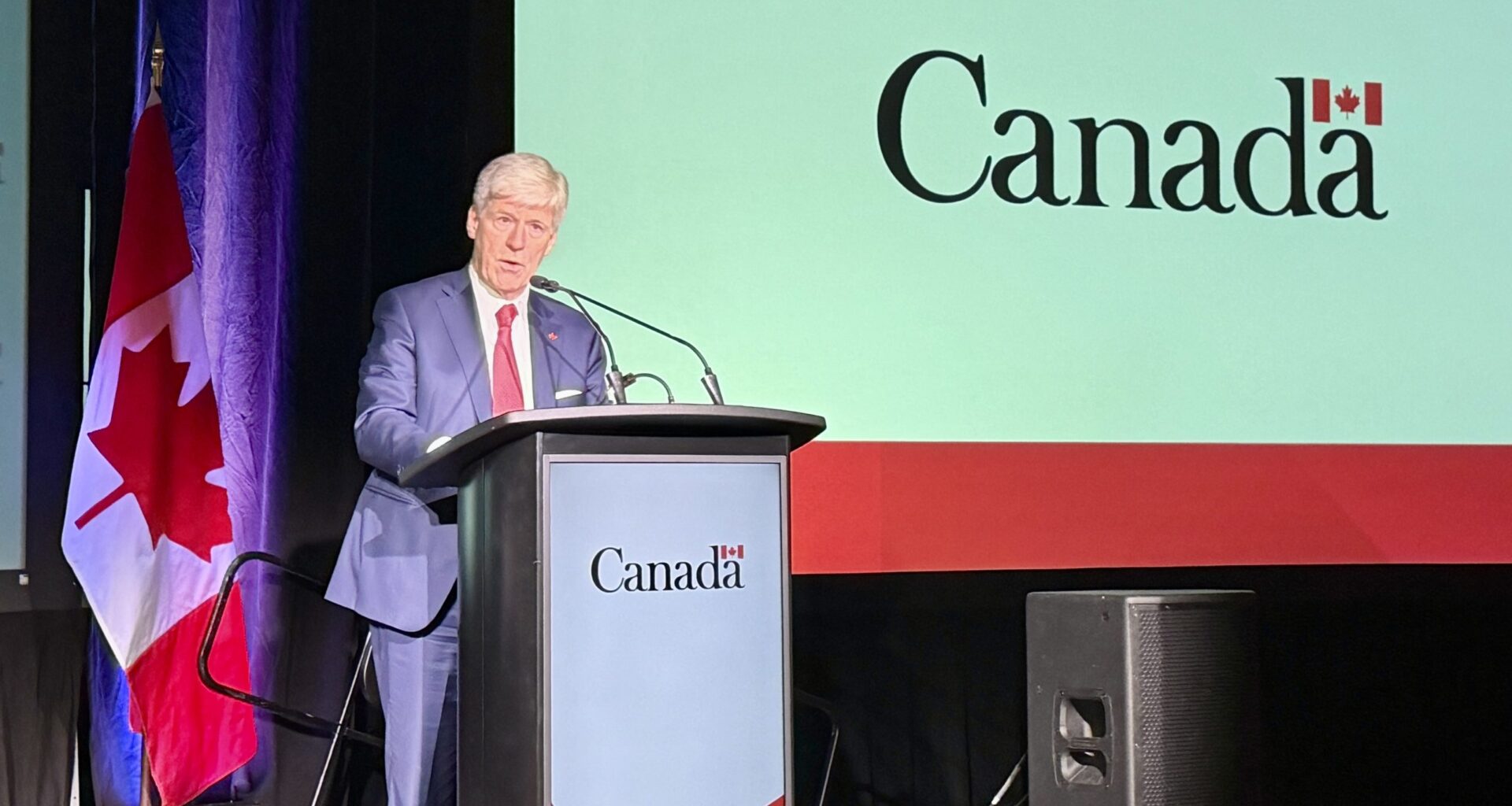 Tim Hodgson, Canada’s energy and natural resources minister, at PDAC on March 2. Resource Works News.