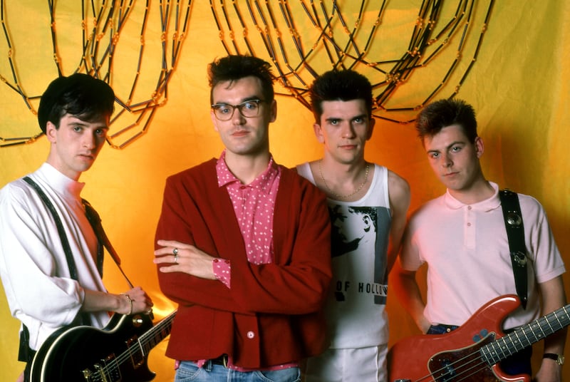 The Smiths: Johnny Marr, Morrissey, Mike Joyce and Andy Rourke in 1985. Photograph: Ross Marino/Getty
