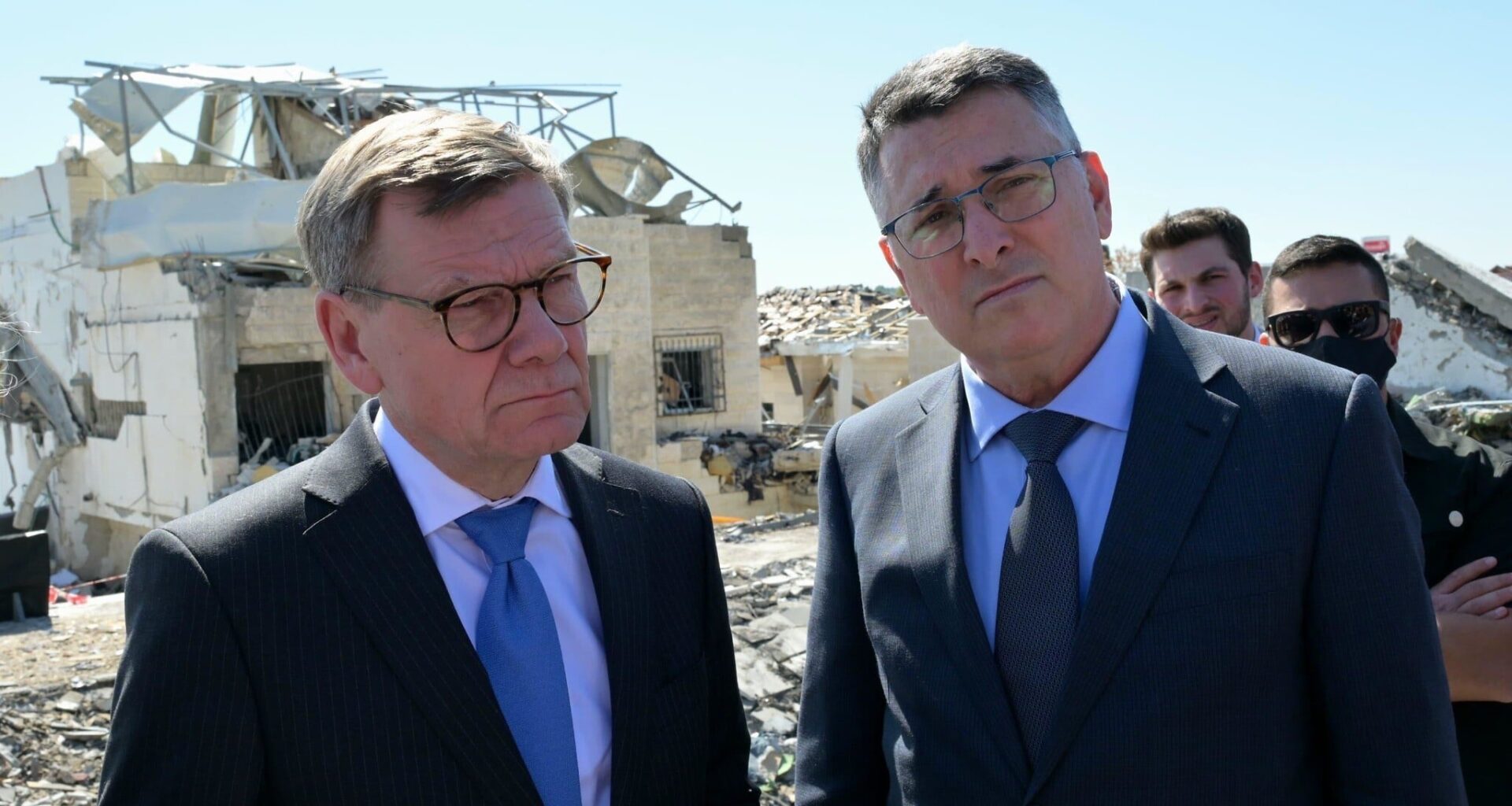 Alongside visiting German FM, Sa'ar says Israel not seeking 'endless war' in Iran