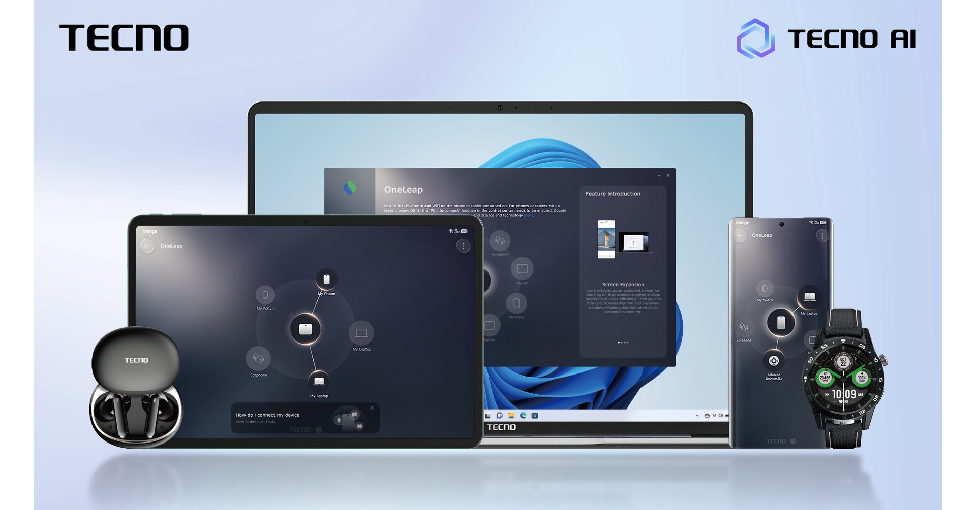 TECNO Advances Its AIoT Ecosystem with OneLeap Interconnection Solution and Newly Launched Devices
