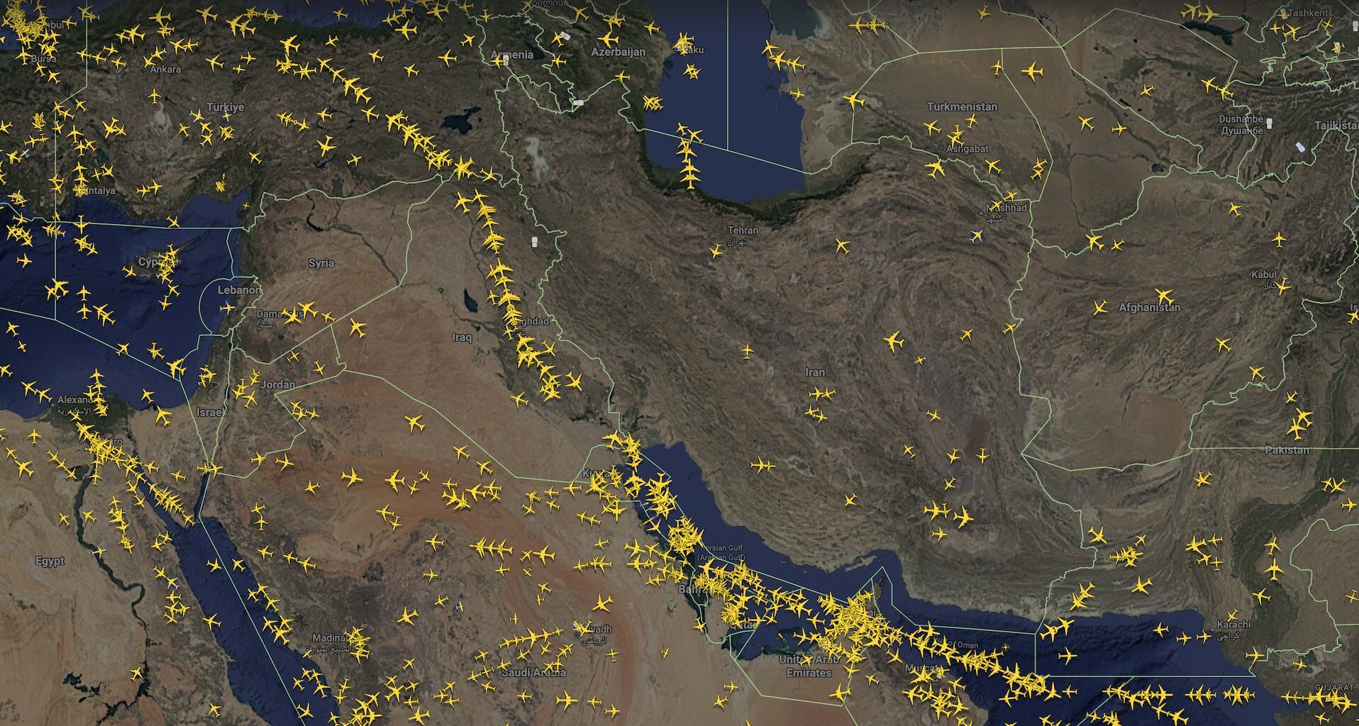 Airspace closures following Israeli and US strikes on Iran