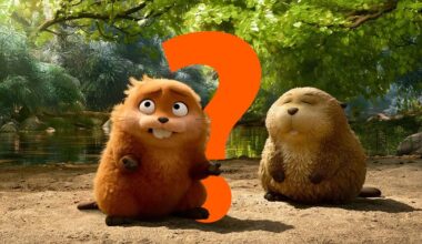 An image of beavers from the Pixar movie Hoppers along with a big orange question mark