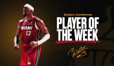 BAM ADEBAYO NAMED EASTERN CONFERENCE PLAYER OF THE WEEK - NBA
