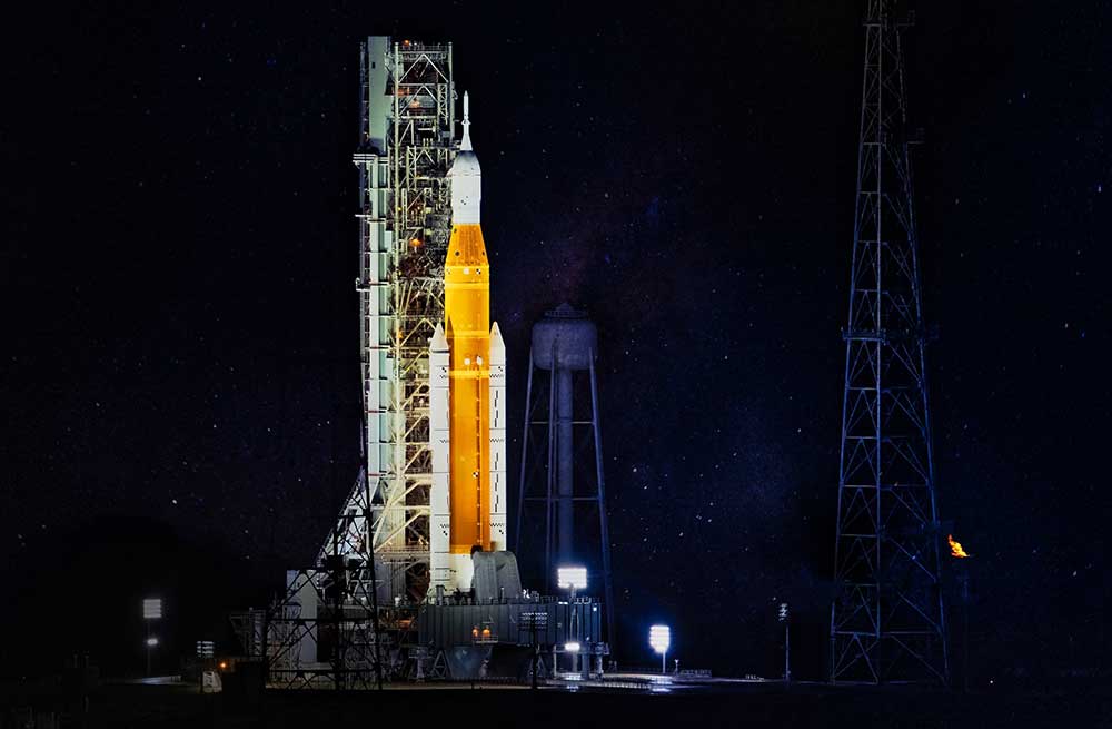 NASA returns Moon rocket to pad, eyeing April 1 launch