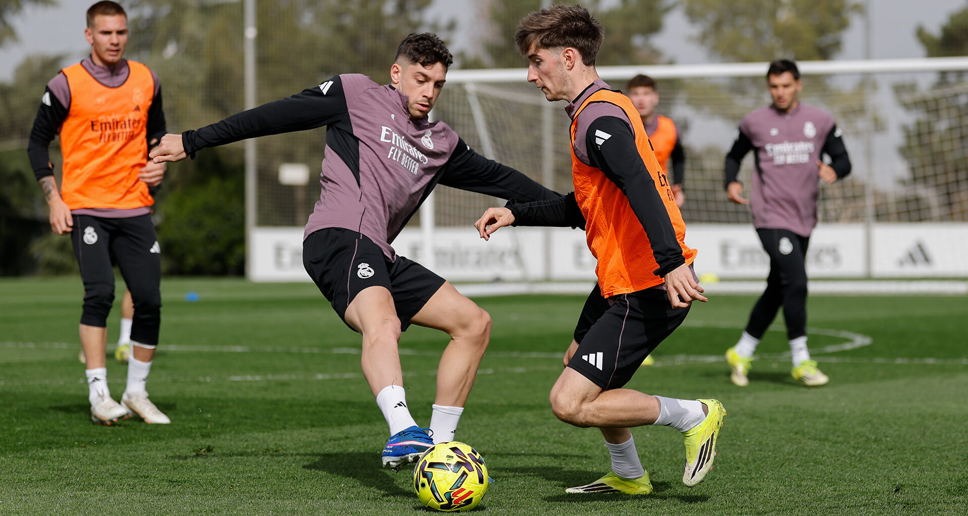 Final training session before the match against Celta