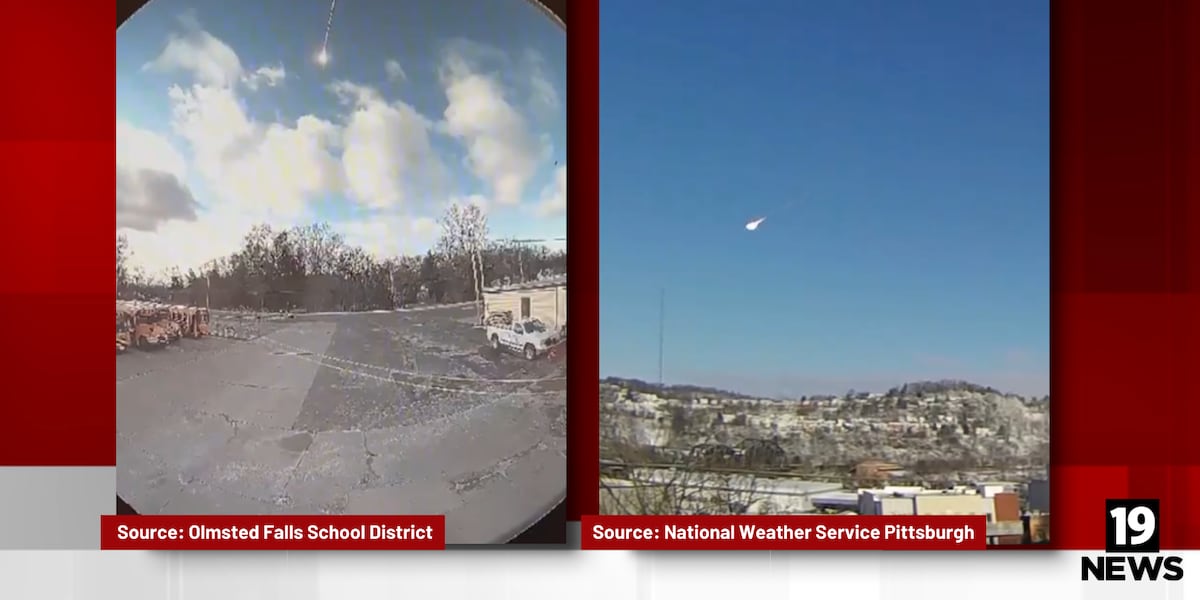Meteor triggers massive boom, disintegrates over Northeast Ohio