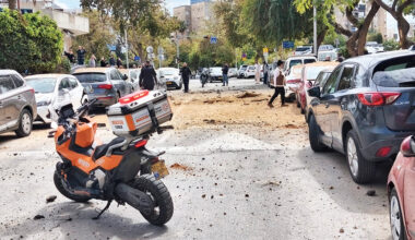 United Hatzalah Volunteers Treat Multiple Casualties Following Missile Impacts in Central Israel
