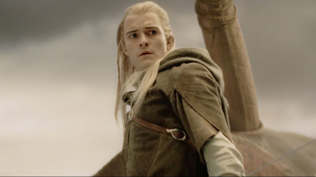 Orlando Bloom as Legolas in Lord of the Rings Return of the King