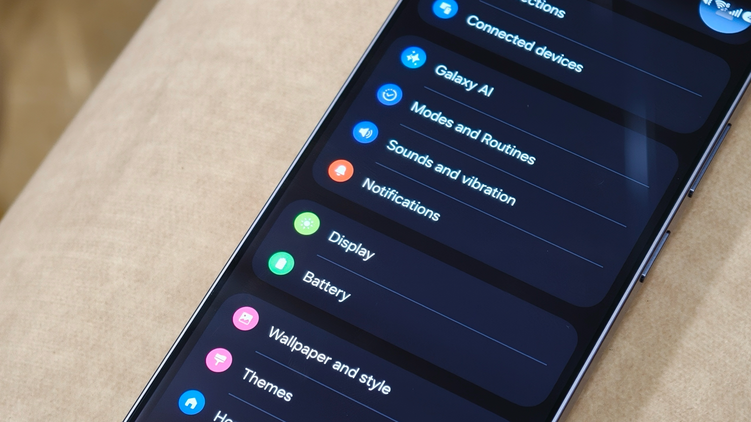 Notification settings on Samsung Galaxy S26 Ultra
