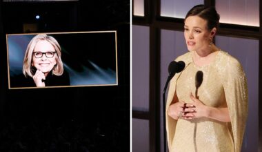 Diane Keaton Honored During Oscars In Memoriam Segment