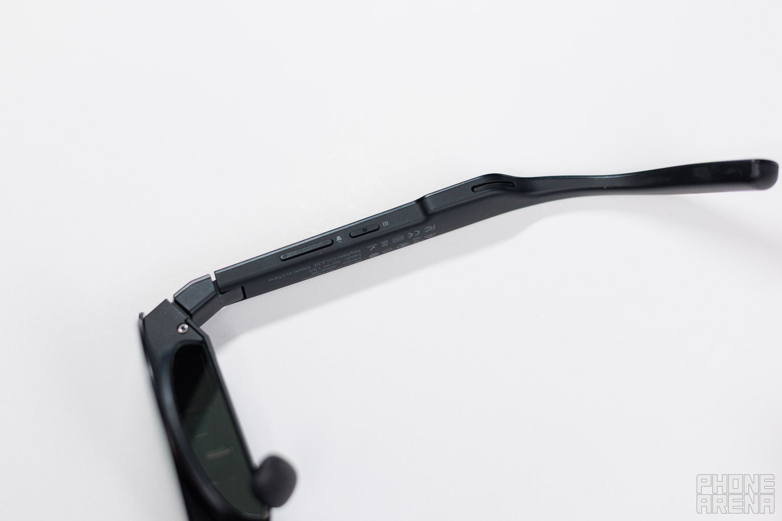 The quad speakers, situated along the temples, sound good but could be louder. | Image by PhoneArena - RayNeo Air 4 Pro Review: Awesome AR glasses at $300!