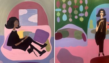 From the “Elegance in Suspension” collection of paintings by Rebecca Moses.